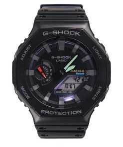 카시오 G-Shock 아날로그 디지털 모바일 링크 블랙 수지 스트랩 터프 솔라 파워 GA-B2100-1A 200M 남성용 시계