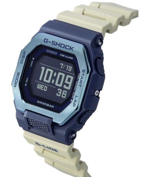 카시오 G-Shock Move G-Lide 모바일 링크 디지털 베이지 수지 스트랩 쿼츠 GBX-100TT-2 200M 남성용 시계