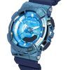 카시오 G-Shock Blue 아날로그 디지털 쿼츠 GM-S110LB-2A GMS110LB-2 200M 여성용 시계