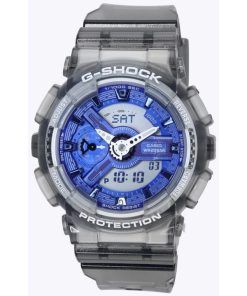 카시오 G-Shock 아날로그 디지털 블루 다이얼 쿼츠 GMA-S110TB-8A 200M 여성용 시계