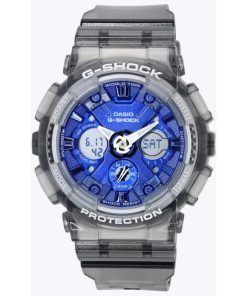 카시오 G-Shock 반투명 그레이 아날로그 디지털 쿼츠 GMA-S120TB-8A 200M 여성용 시계