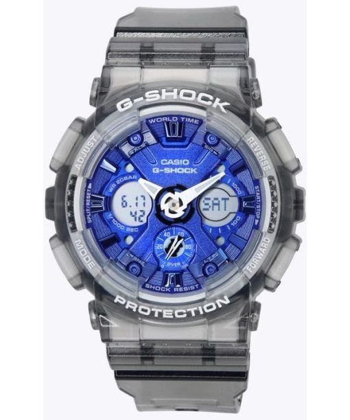 카시오 G-Shock 반투명 그레이 아날로그 디지털 쿼츠 GMA-S120TB-8A 200M 여성용 시계