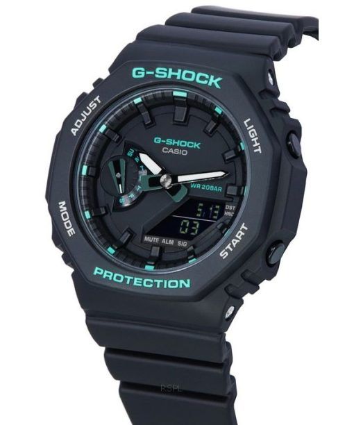 카시오 G-Shock 아날로그 디지털 블랙 다이얼 쿼츠 GMA-S2100GA-1A GMAS2100GA-1 200M 여성용 시계