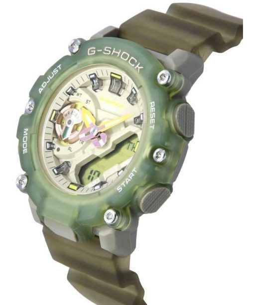 카시오 G-Shock 아날로그 디지털 반투명 수지 스트랩 쿼츠 GMA-S2200PE-3A 200M 여성용 시계