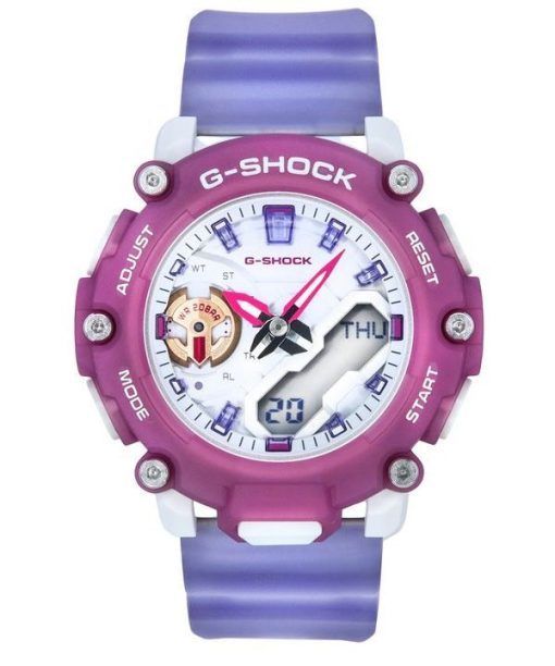 카시오 G-Shock 아날로그 디지털 반투명 수지 스트랩 쿼츠 GMA-S2200PE-6A 200M 여성용 시계