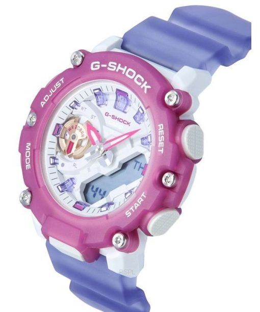 카시오 G-Shock 아날로그 디지털 반투명 수지 스트랩 쿼츠 GMA-S2200PE-6A 200M 여성용 시계