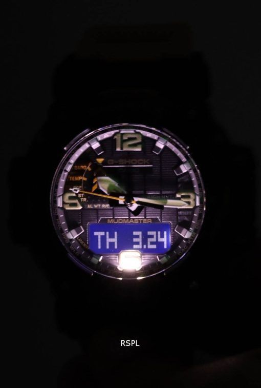 카시오 G-Shock Mudmaster 아날로그 디지털 터프 솔라 GWG-2000-1A5 GWG2000-1A5 200M 남성용 시계