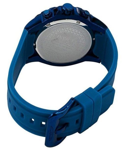 인빅타 프로 다이버 GMT 크로노그래프 실리콘 스트랩 블루 다이얼 쿼츠 37754 100M 남성용 시계