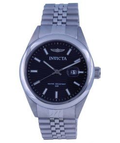 Invicta 에비에이터 스테인레스 스틸 블랙 다이얼 쿼츠 INV38409 남성용 시계