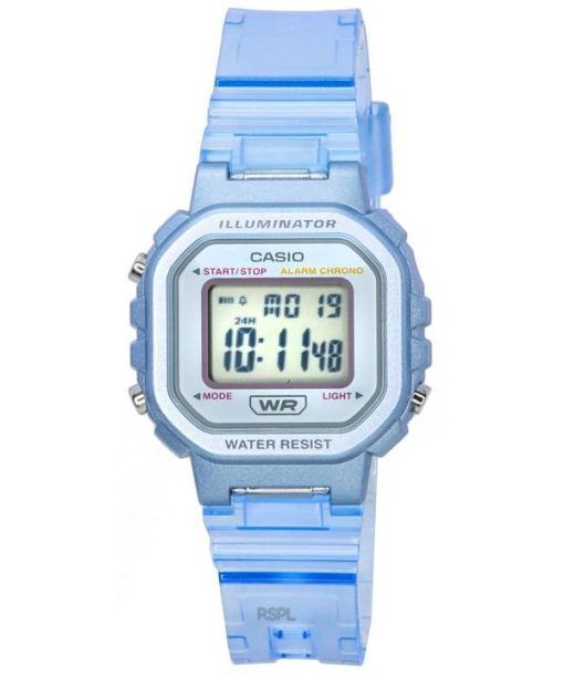 카시오 POP 반투명 스포츠 디지털 쿼츠 LA-20WHS-2A LA20WHS-2 여성용 시계