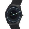 Skagen Grenen Solar Halo Midnight 스테인레스 스틸 메쉬 블랙 다이얼 SKW6874 남성용 시계