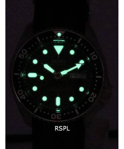 세이코 검은색 다이얼 오토매틱 다이버&#39,s SKX007K1-var-NATO21 200M 남성용 시계