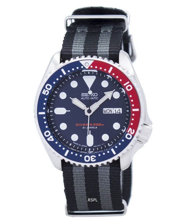 세이 코 자동 다이 버의 나토 스트랩 SKX009J1 NATO1 남자의 시계