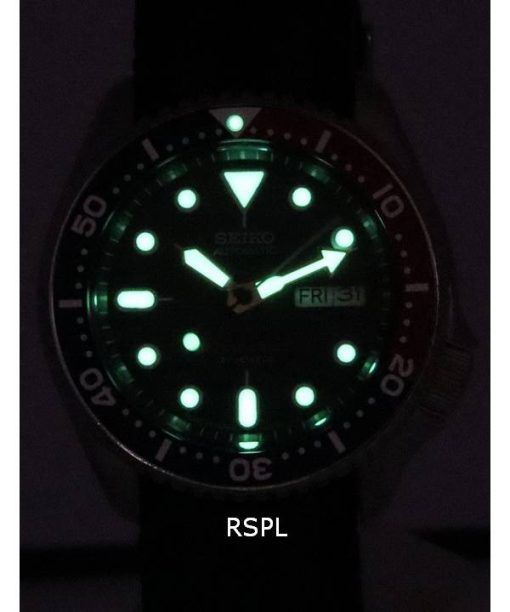 세이코 파란색 다이얼 오토매틱 다이버&#39,s SKX009J1-var-NATO22 200M 남성용 시계