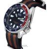 세이코 파란색 다이얼 오토매틱 다이버',s SKX009J1-var-NATO22 200M 남성용 시계