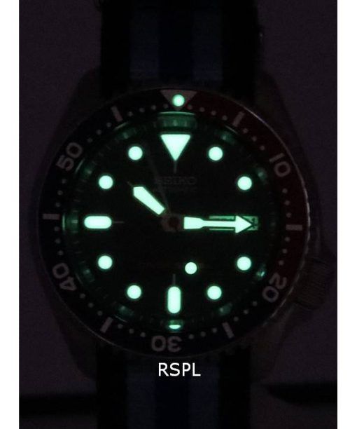 세이코 파랑색 다이얼 오토매틱 다이버&#39,s SKX009K1-var-NATO20 200M 남성용 시계