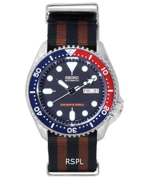 세이코 파랑색 다이얼 오토매틱 다이버&#39,s SKX009K1-var-NATO22 200M 남성용 시계