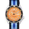 세이코 Orange 다이얼 오토매틱 Diver&#39,s SKX011J1-var-NATO20 200M 남성용 시계