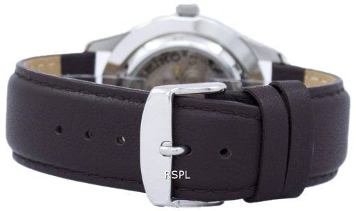 세이 코 5 스포츠 자동 일본 만든 비율 어두운 갈색 가죽 SNZG15J1 LS11 남자의 시계