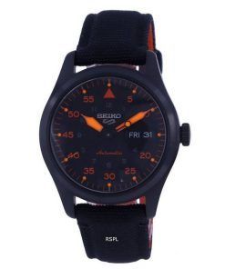 세이코 5 스포츠 Flieger 나일론 검은색 다이얼 오토매틱 SRPH33K1 100M 남성용 시계