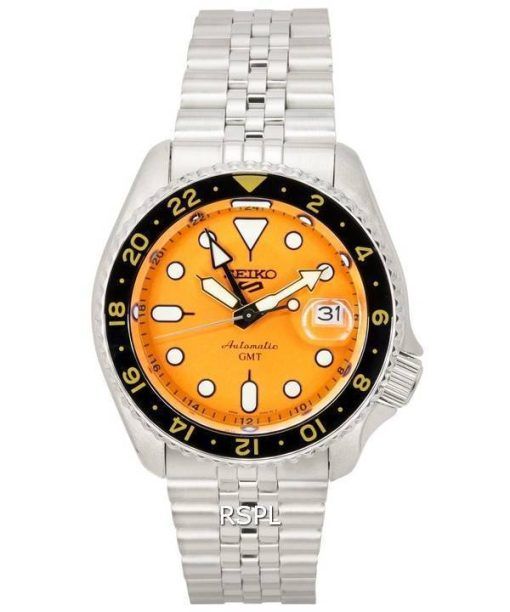 세이코 5 Sports Mikan Orange GMT SKX Re-Interpretation 오토매틱 SSK005 SSK005K1 SSK005K 100M 남성용 시계