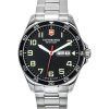 Victorinox Swiss Army FieldForce 스테인레스 스틸 블랙 다이얼 쿼츠 241849 100M 남성용 시계