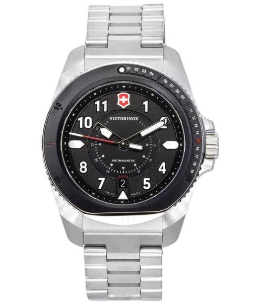 Victorinox Swiss Army Journey 1884 항자성 블랙 다이얼 쿼츠 다이버 242009 200M 남성용 시계