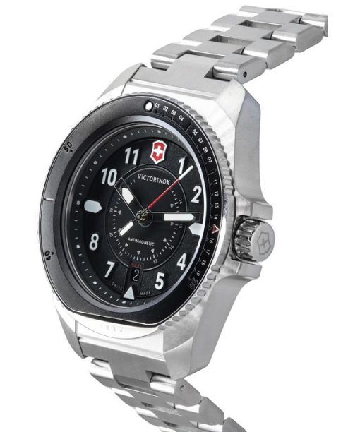 Victorinox Swiss Army Journey 1884 항자성 블랙 다이얼 쿼츠 다이버 242009 200M 남성용 시계