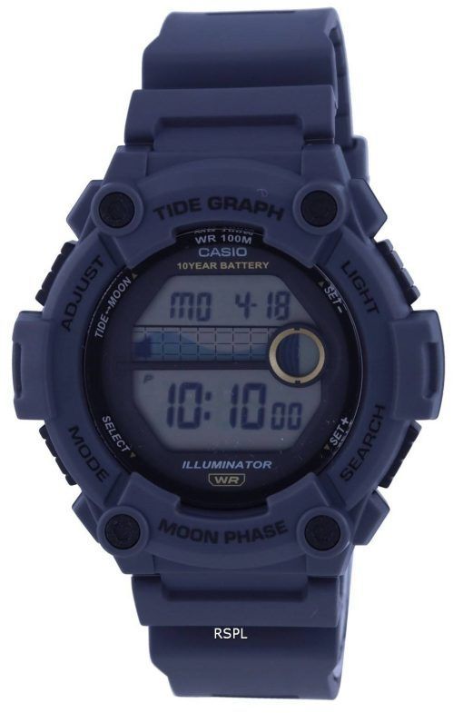 Casio Youth Tide Graph/Moon Phase Digital WS-1300H-8AV WS1300H-8 100M 남성용 시계