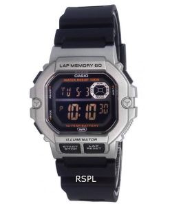 카시오 스포츠 기어 디지털 다이얼 석영 WS-1400H-1B WS1400H-1B 100M 남성용 시계