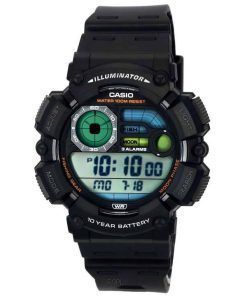 카시오 낚시 장비 라인 디지털 쿼츠 WS-1500H-1A WS1500H-1 100M 남성용 시계