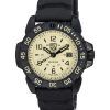 Luminox Navy SEAL Foundation 고무 스트랩 베이지 다이얼 스위스 쿼츠 밀리터리 다이버 XS.3251.CBNSF.SET 200M 스트랩이 있는 남성용 시계