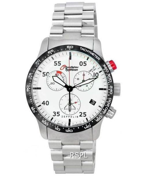 Zeppelin Eurofighter Typhoon 크로노그래프 Beige Luminous Dial Quartz 7298M-5 7298M5 100M 남성용 시계