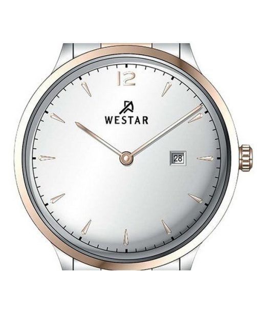 Westar Profile 스테인레스 스틸 실버 다이얼 쿼츠 40218SPN607 여성용 시계
