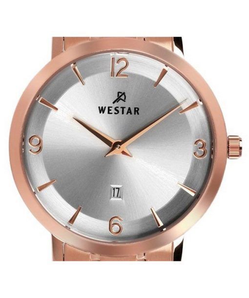 Westar Profile 스테인레스 스틸 실버 다이얼 쿼츠 40220PPN607 여성용 시계