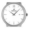 Westar Profile 스테인레스 스틸 화이트 다이얼 쿼츠 50215STN101 남성용 시계