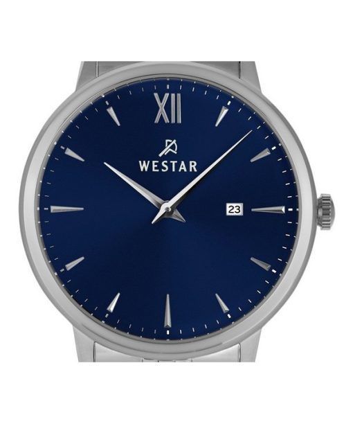Westar Profile 스테인레스 스틸 블루 다이얼 쿼츠 50215STN104 남성용 시계
