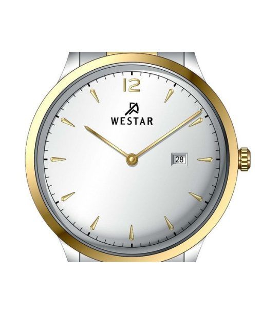 Westar Profile 스테인레스 스틸 실버 다이얼 쿼츠 50218CBN107 남성용 시계
