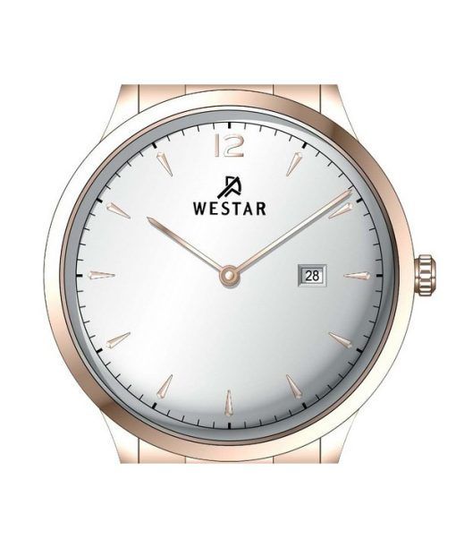 Westar Profile 스테인레스 스틸 실버 다이얼 쿼츠 50218PPN607 남성용 시계