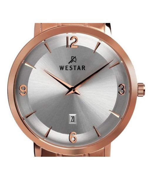 Westar Profile 스테인레스 스틸 실버 다이얼 쿼츠 50220PPN607 남성용 시계