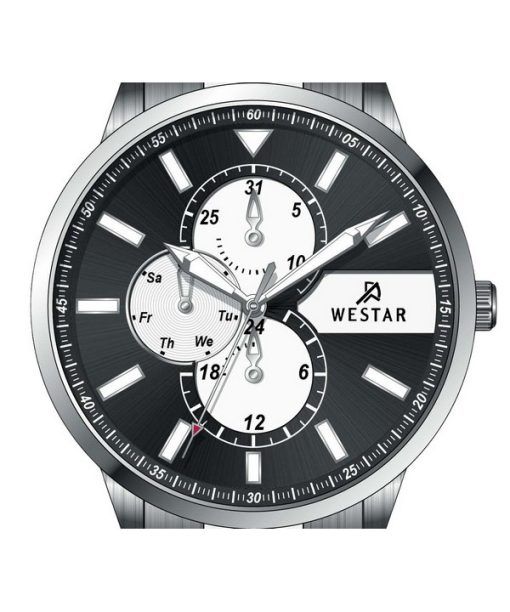 Westar Profile 스테인레스 스틸 다기능 다이얼 쿼츠 50239STN103 남성용 시계