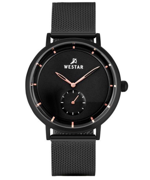 Westar Profile 스테인레스 스틸 블랙 다이얼 쿼츠 50247BBN603 남성용 시계