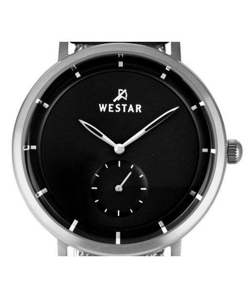 Westar Profile 스테인레스 스틸 블랙 다이얼 쿼츠 50247STN103 남성용 시계