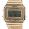 Casio Youth Vintage Gold Tone 스테인리스 스틸 디지털 A700WMG-9A 남여 공용 시계