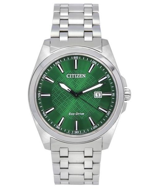 Citizen Peyten 스테인레스 스틸 그린 다이얼 에코드라이브 BM7530-50X 100M 남성용 시계