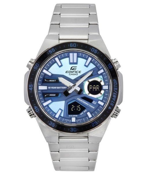 Casio Edifice 표준 크로노그래프 아날로그 블루 다이얼 쿼츠 EFV-530DB-2A 100M 남성용 시계
