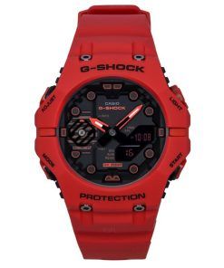 Casio G-Shock 아날로그 디지털 레진 스트랩 블랙 다이얼 쿼츠 GA-B001-4A 200M 남성용 시계