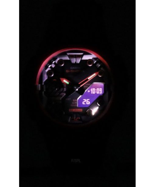 Casio G-Shock 아날로그 디지털 레진 스트랩 블랙 다이얼 쿼츠 GA-B001-4A 200M 남성용 시계