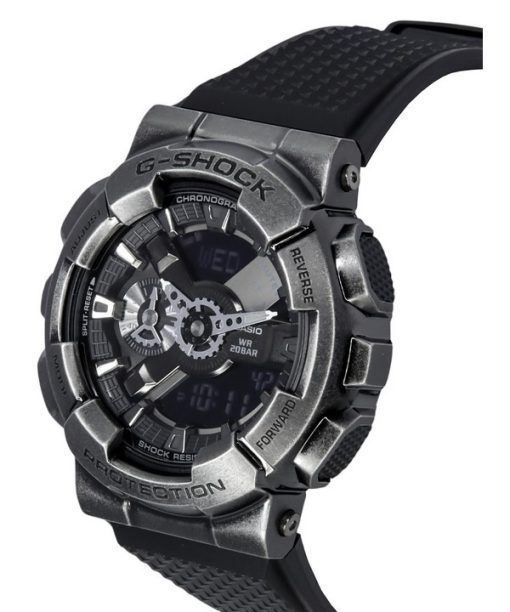 Casio G-Shock 아날로그 디지털 레진 스트랩 그레이 다이얼 쿼츠 GM-110VB-1A 200M 남성용 시계