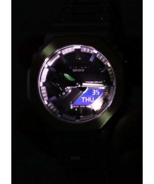 Casio G-Shock 아날로그 디지털 풀 메탈 블랙 다이얼 Solar GM-B2100D-1A 200M 남성용 시계